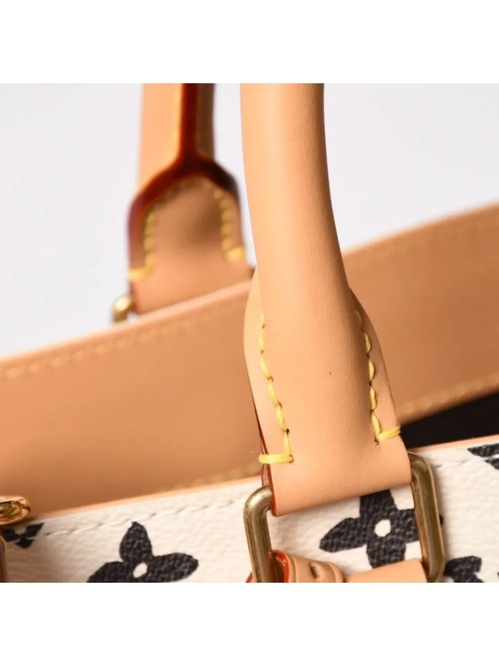 Louis Vuitton Monogram Craggy Sac Plat 2-Way Tote Bag Ivory Multicolor